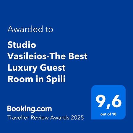 Studio Vasileios-The Best Luxury Guest Room In Spili Spílion Zewnętrze zdjęcie